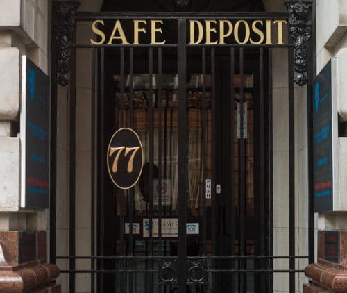 St James' Safe Deposit Manchester Entrance