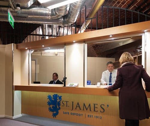 St James' Safe Deposit Leeds Reception
