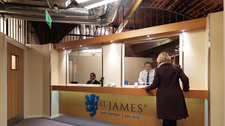 St James' Safe Deposit Leeds Reception